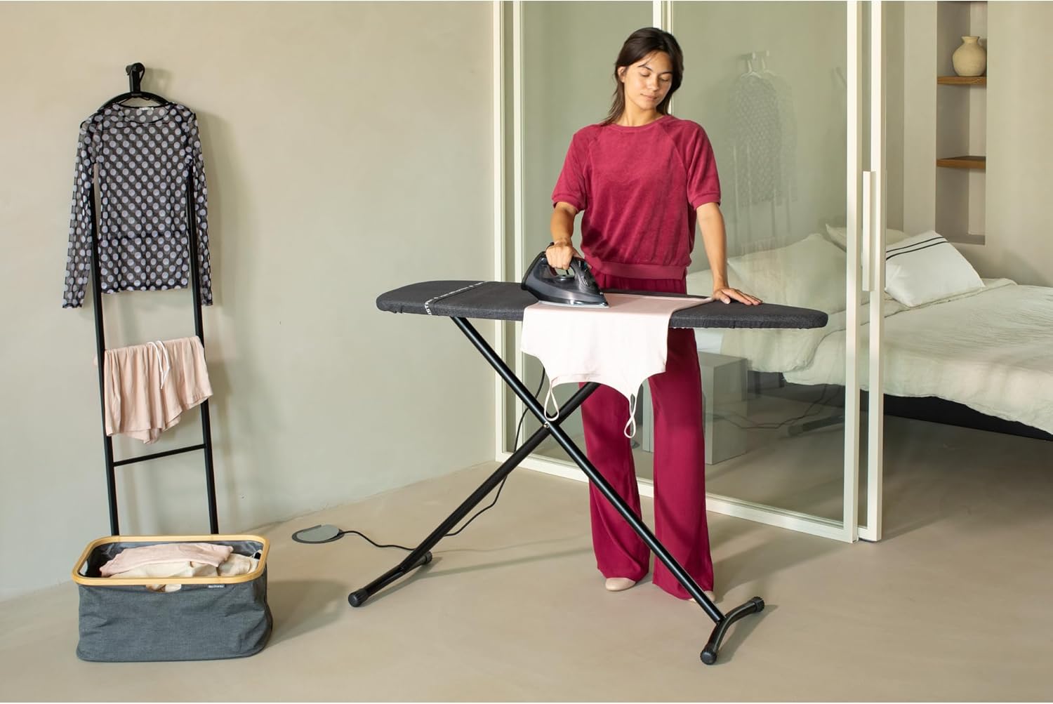 XL Ironing Board 135x45cm Wide Foldable Iron Table Heat Resistant Zone