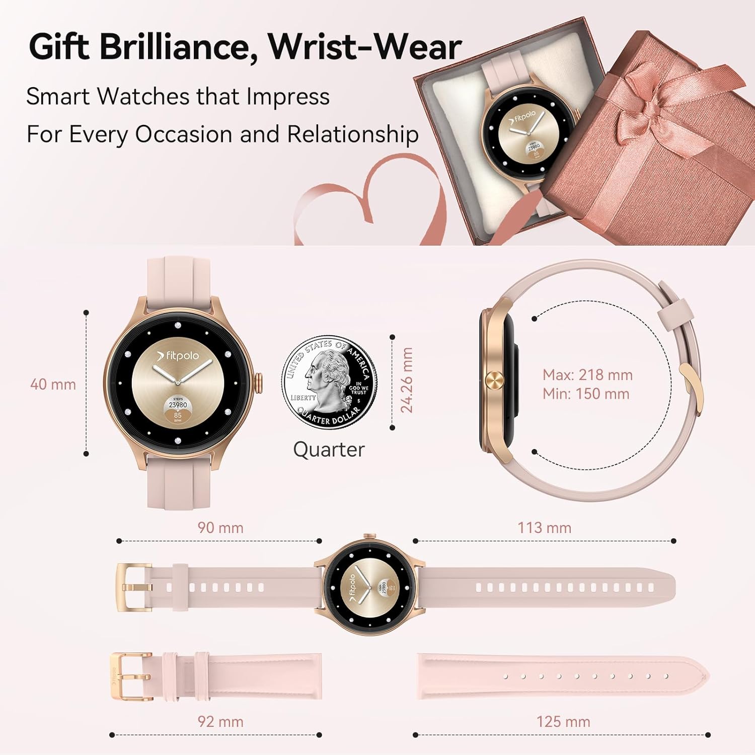 Women AMOLED Smart Watch Call 120 Sports 5ATM