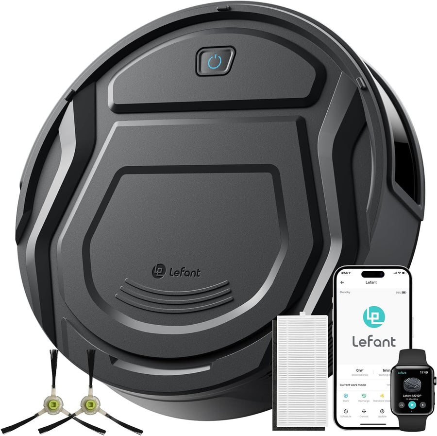 Robot Vacuum 4000Pa Slim 200Min WiFi App Alexa Pet Hair
