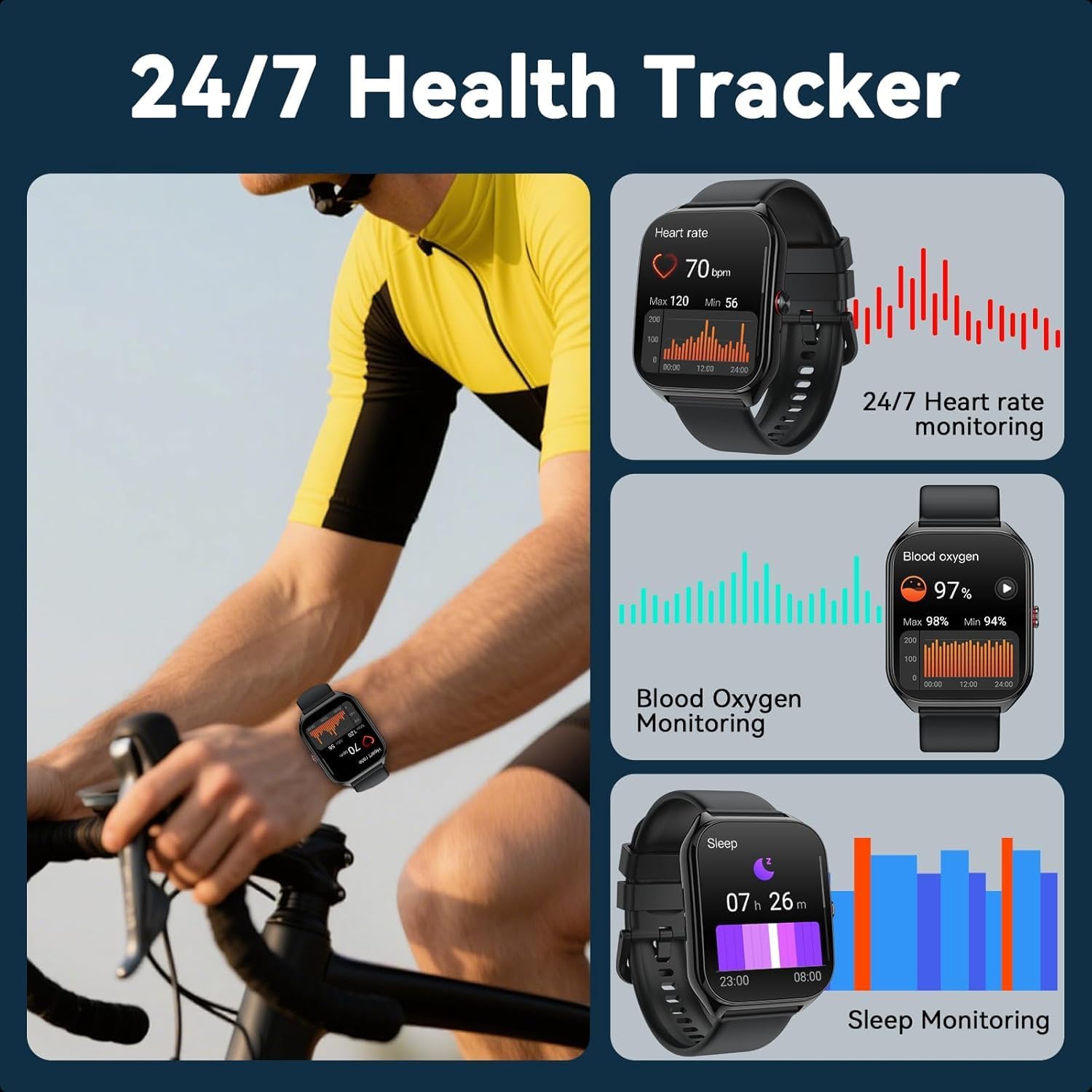 AI Smart Watch Chat Assistant 200 Sports 1000mAh