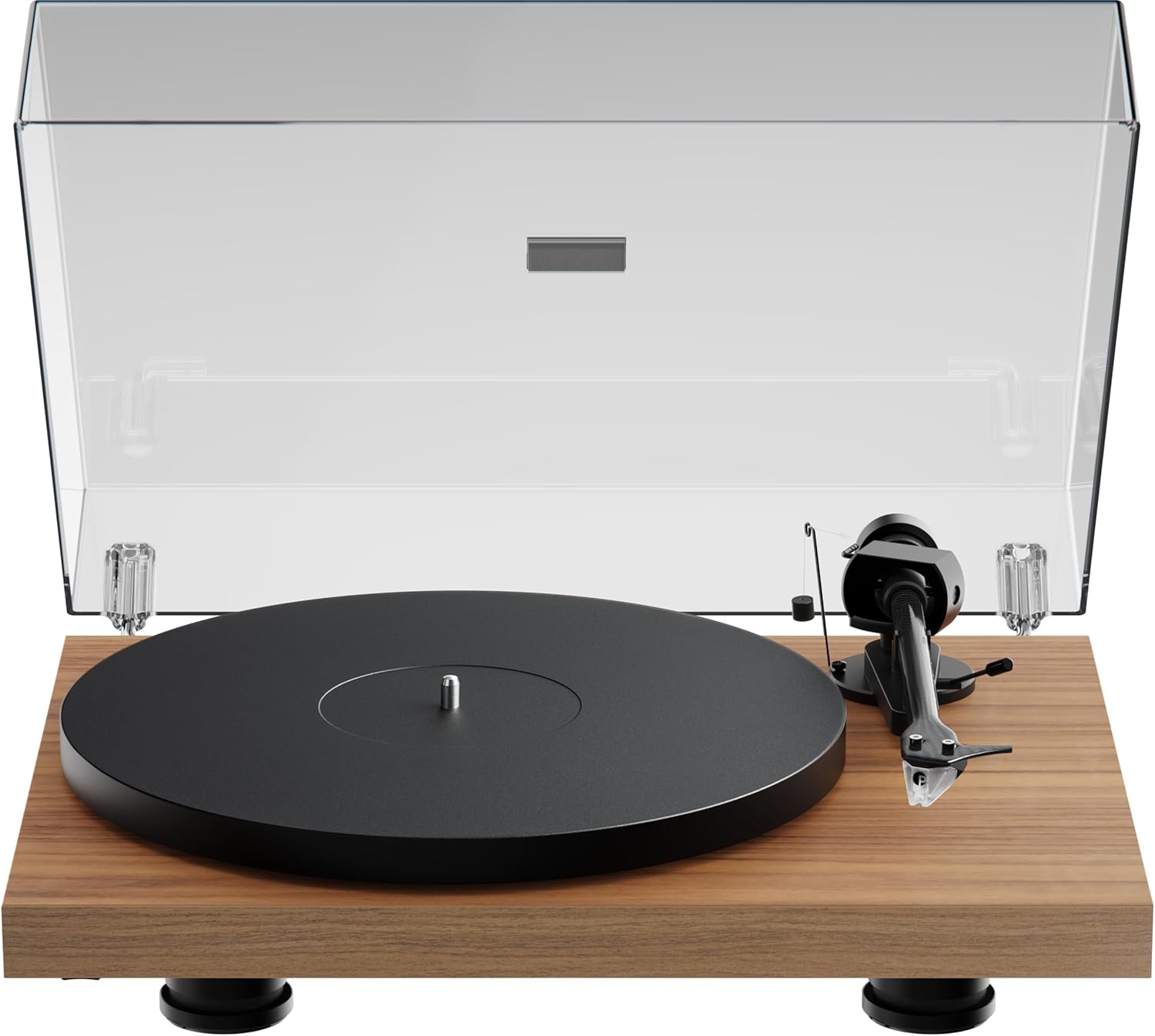 Walnut Audiophile Turntable With Carbon Fiber Tonearm