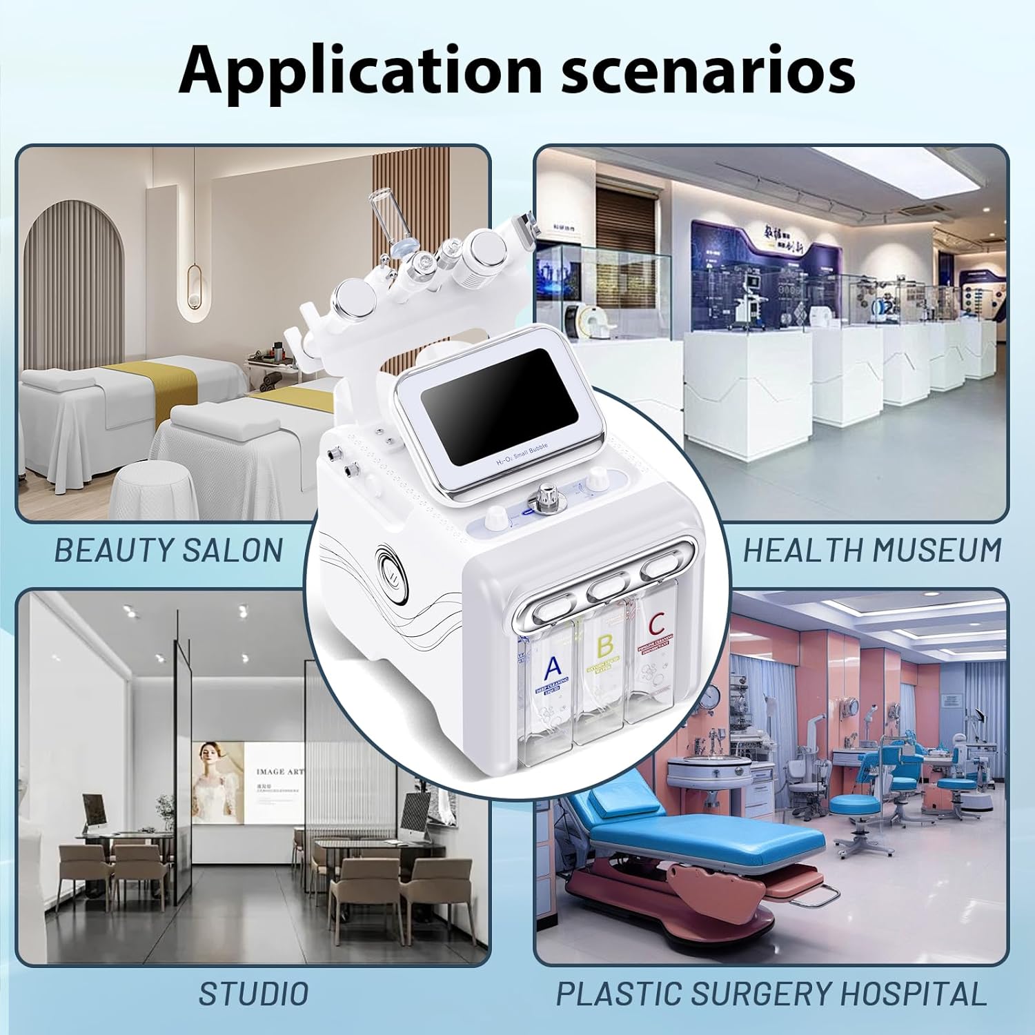 7 in 1 Hydrogen Facial Beauty Machine Hydrodermabrasion LED
