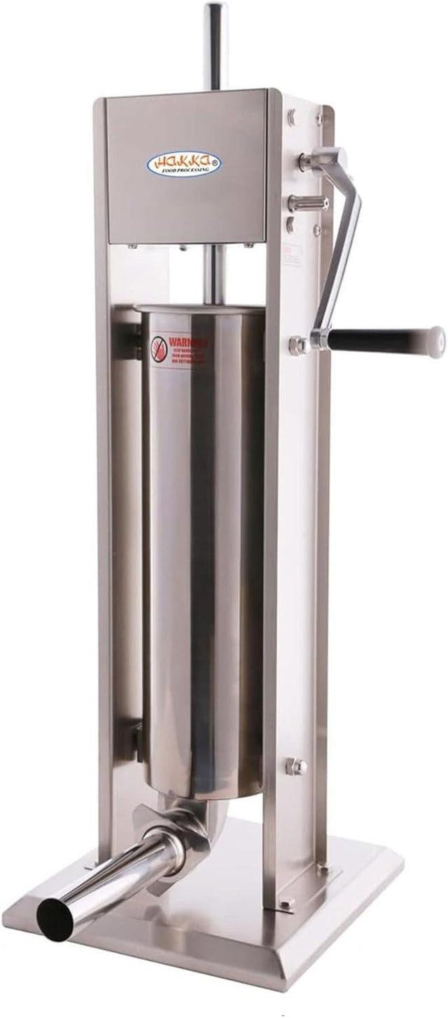 7L Manual Sausage Stuffer Stainless Steel Maker 4 Filling Nozzles