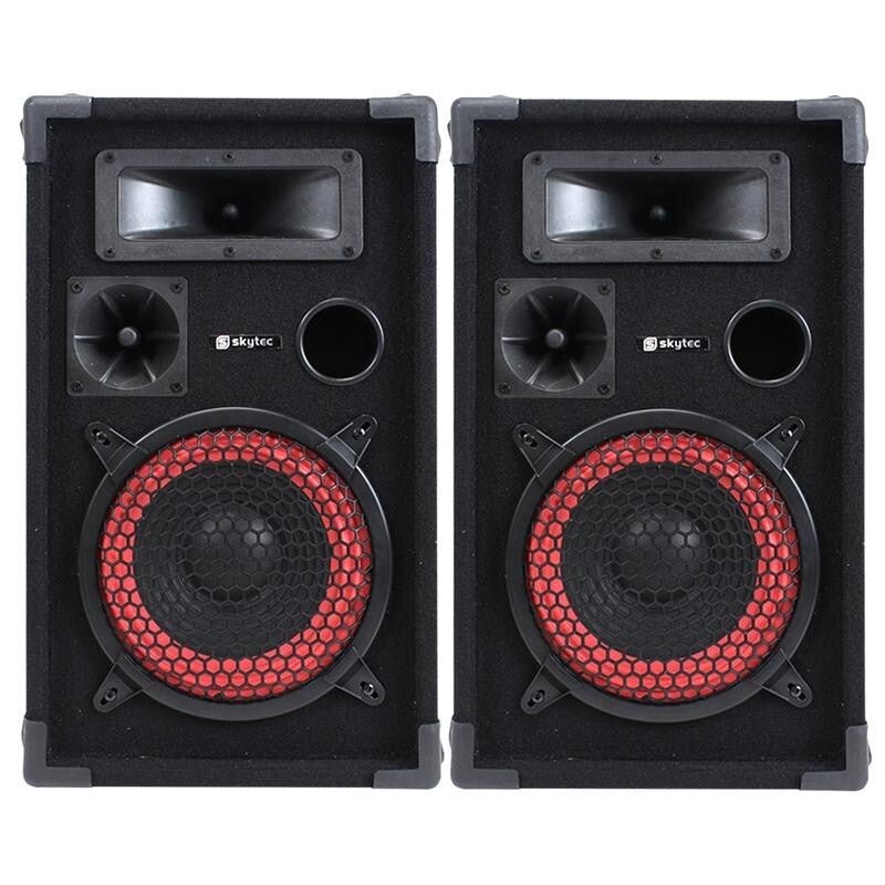 8" Passive DJ Speakers Pair 500W – Party Sound System for Events & Gigs - Kwikley