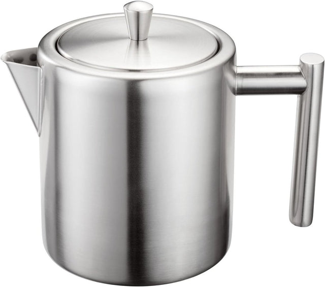 800ml Stainless Steel Teapot 4 Cup Tea Pot with Lid Dishwasher Safe