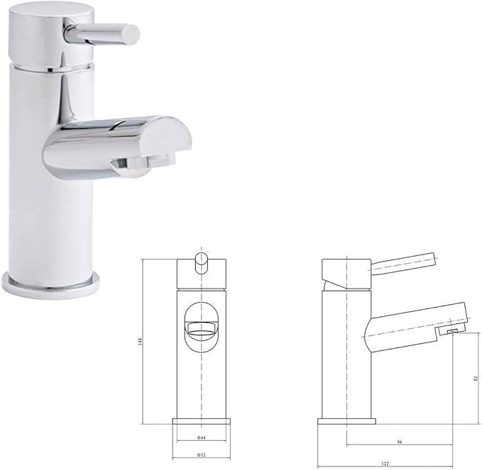 800mm Gloss White Wall Mounted Vanity Unit – 2 Door Sink Basin Cabinet Modern - Kwikley