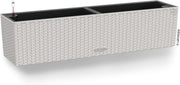 80cm Self Watering Planter Rattan Look Window Box Indoor Outdoor - Kwikley