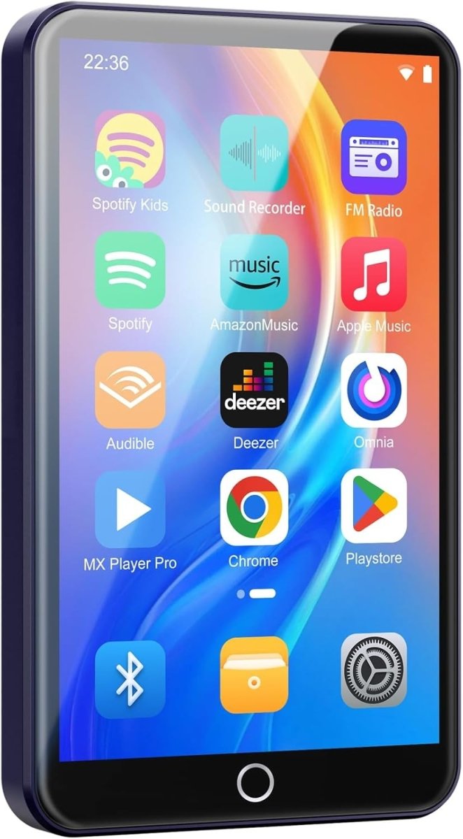 80GB MP3 Player 4" Touchscreen Bluetooth WiFi Android - Kwikley