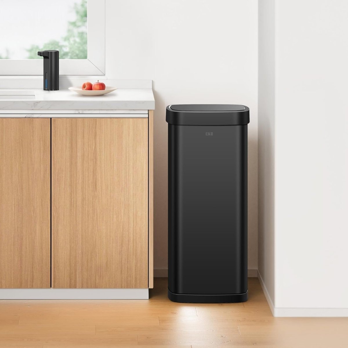 80L 21 Gallon Motion Sensor Kitchen Bin Stainless Steel Soft Close - Kwikley