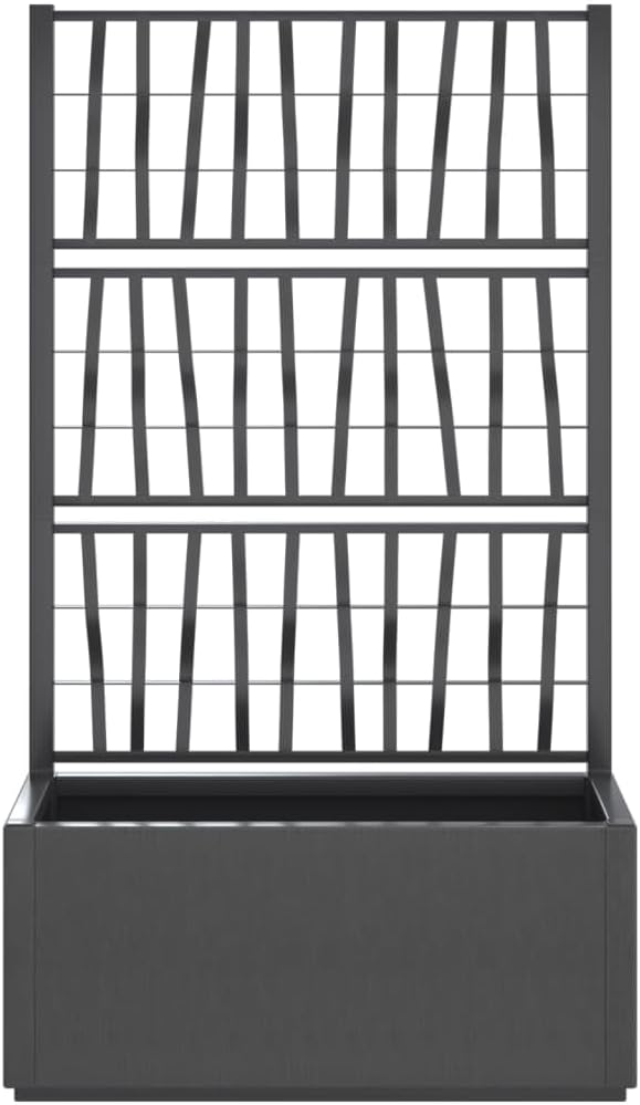 80L Garden Planter with Trellis 140cm Outdoor Climbing Plant Pot - Kwikley