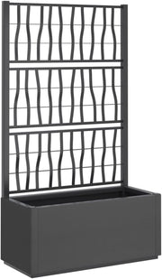 80L Garden Planter with Trellis 140cm Outdoor Climbing Plant Pot - Kwikley