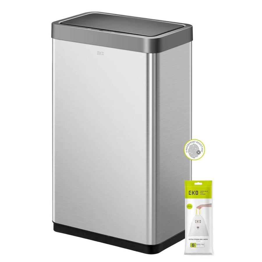 80L Stainless Steel Sensor Bin Touchless Soft Close - Kwikley