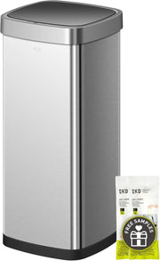 80L Touchless Kitchen Trash Can Stainless Steel Motion Sensor Bin - Kwikley