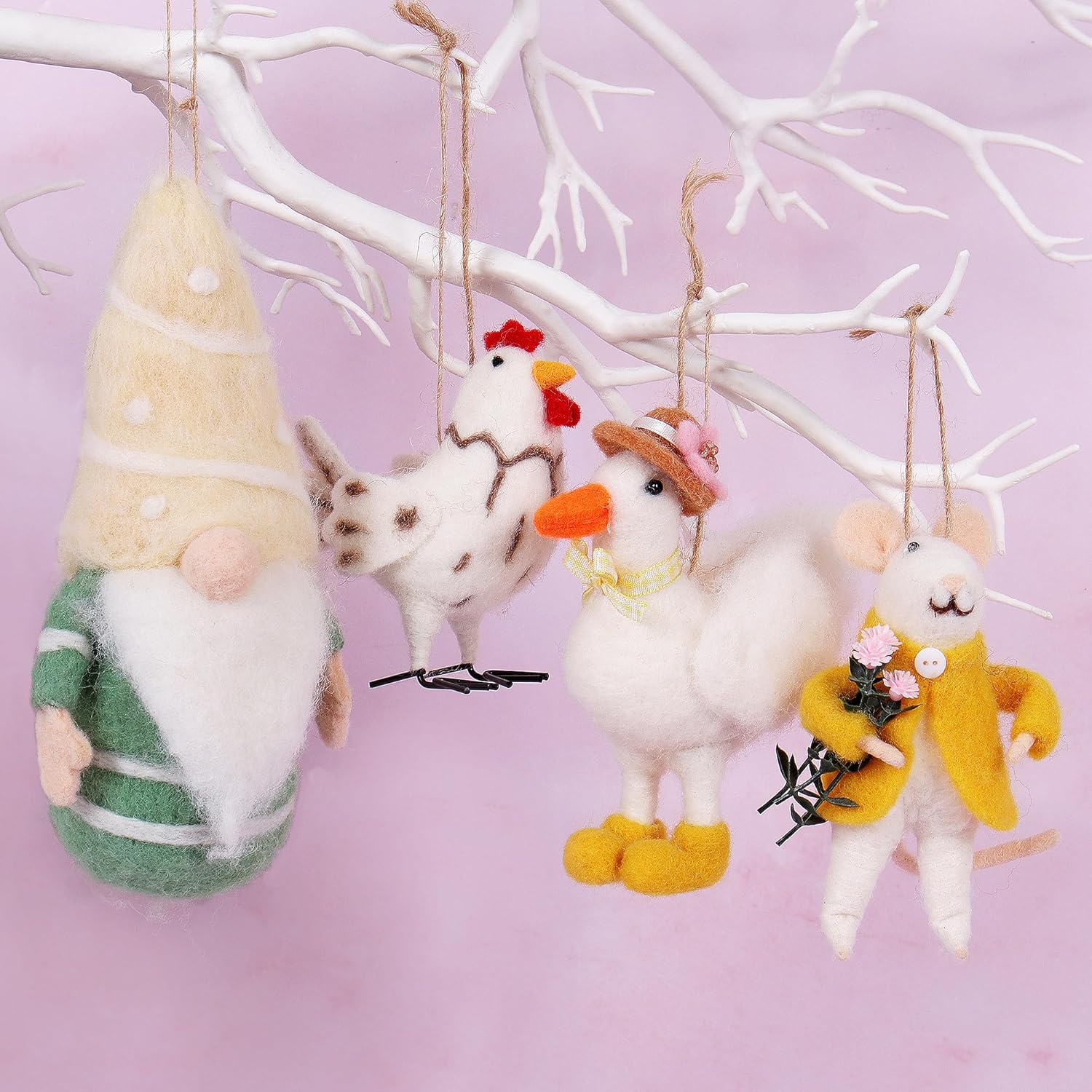 Needle Felting Kit Gnome DIY Craft Set Wool Beginner Kit