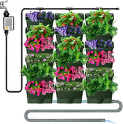 18 Pocket Vertical Wall Planter Self Watering Garden with Timer