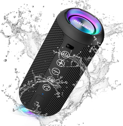 Portable Bluetooth Speaker 24W Waterproof IPX7 30H RGB Lights