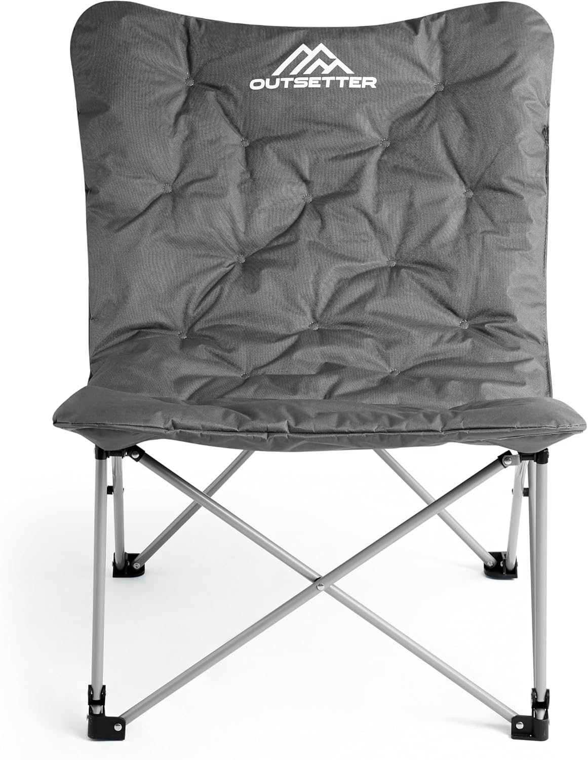Luxury Padded Moon Camping Chair Folding Outdoor Seat