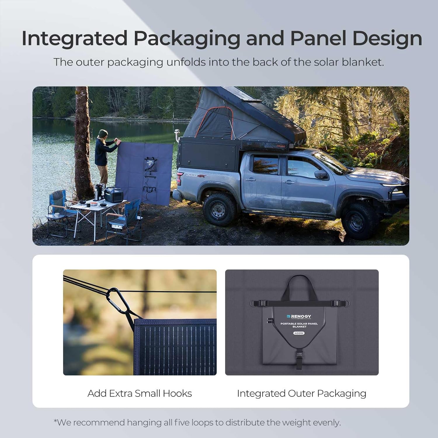 400W Foldable Solar Blanket 25 Efficiency RV Camping