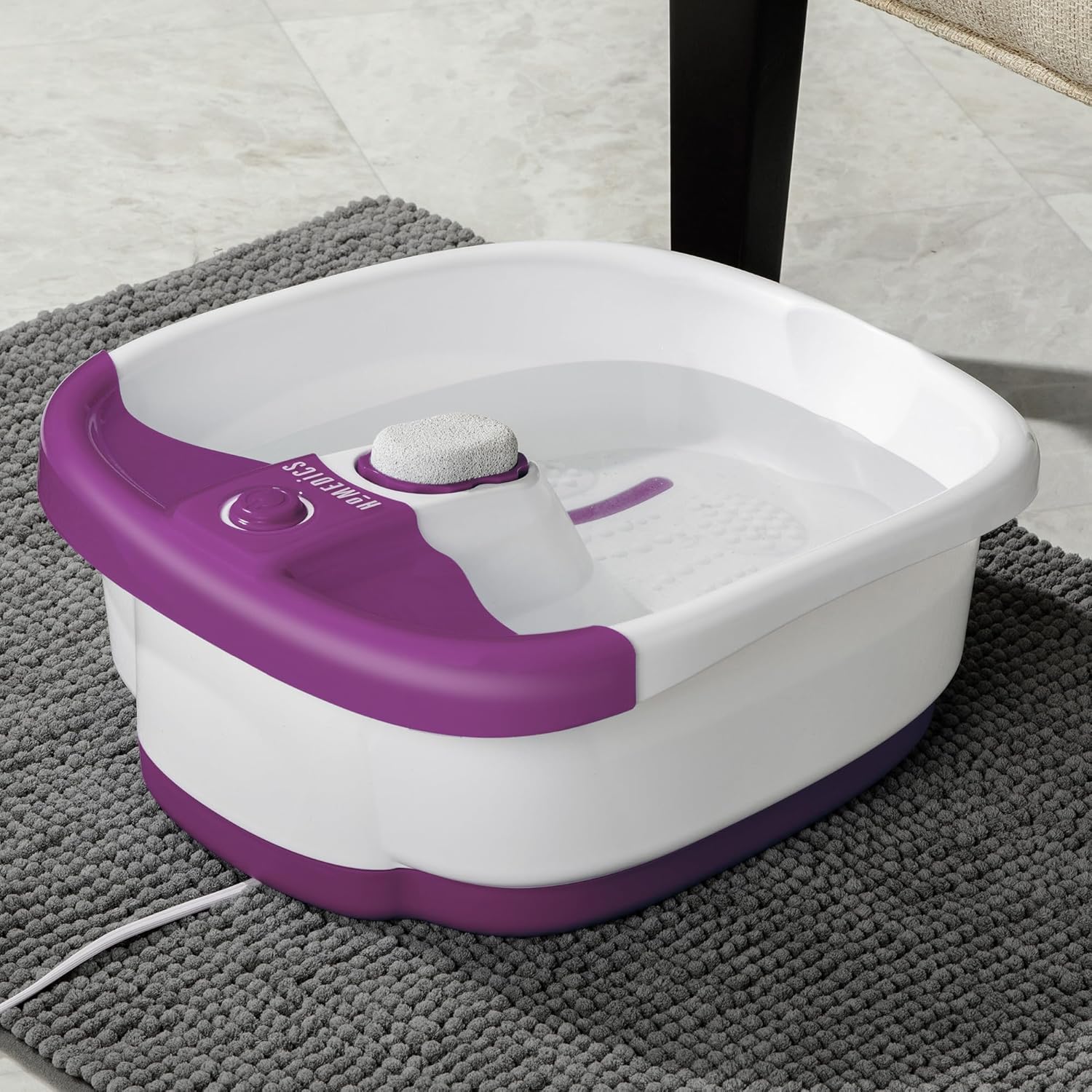 Foot Spa Massager Bubble Bath Keep Warm Massage Nodes Pumice Stone