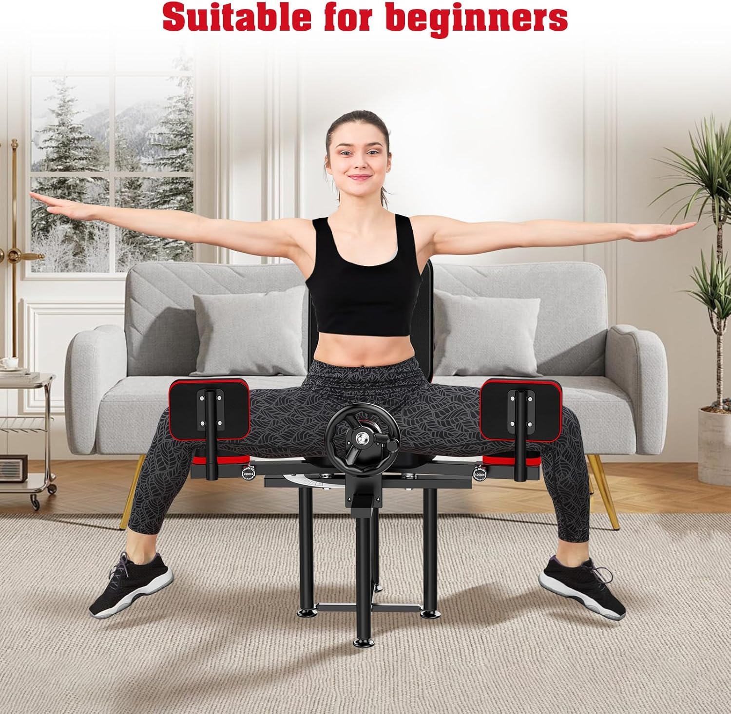 Leg Stretcher Split Machine Adjustable Flexibility Trainer 330 lb