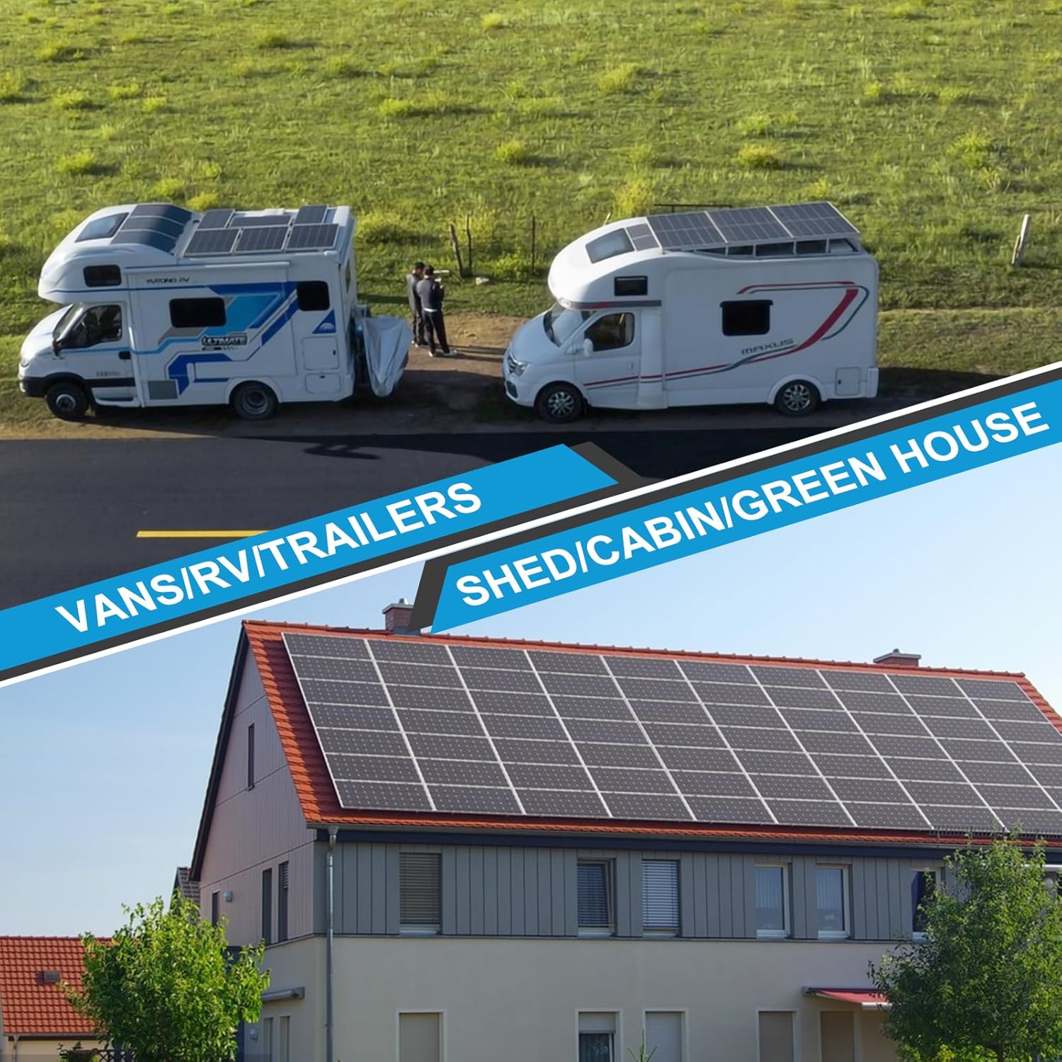 240W Solar Panel Kit MPPT 12V RV Boat Camping Set