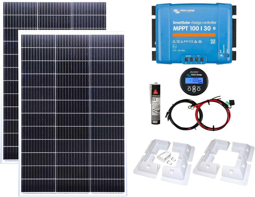 300W Solar Panel Kit MPPT Controller Battery Monitor RV Home