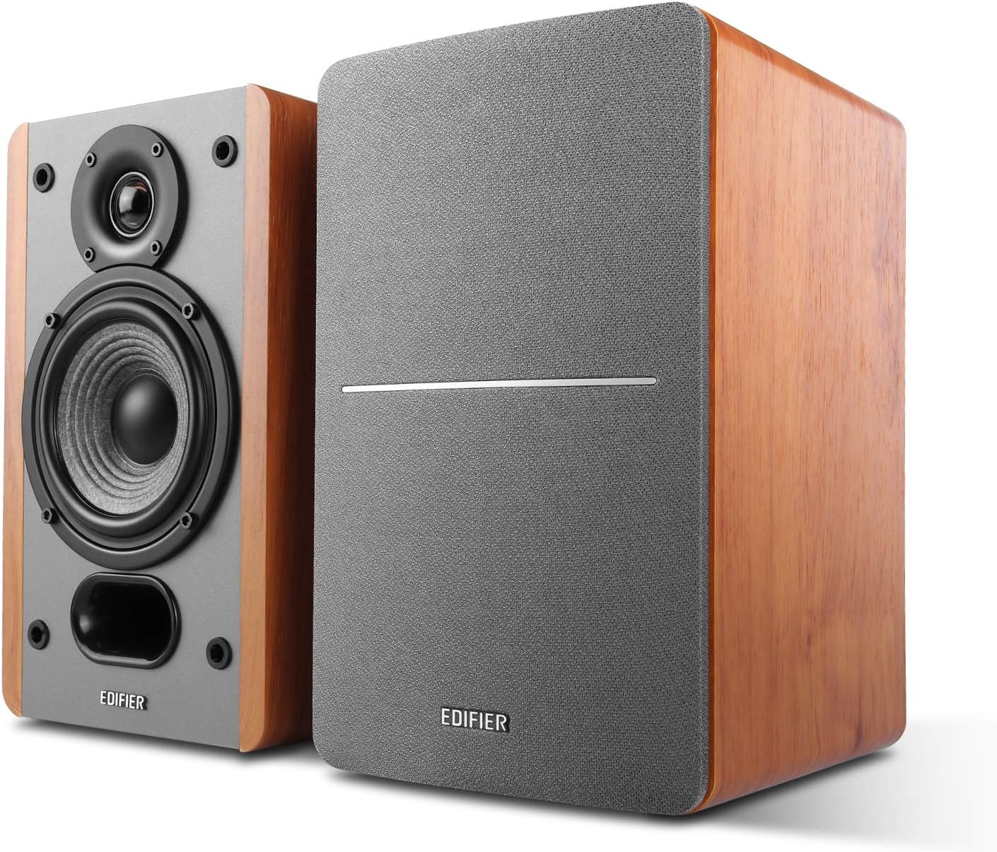 Passive Bookshelf Speakers Pair 2 Way Wall Mount HiFi Audio