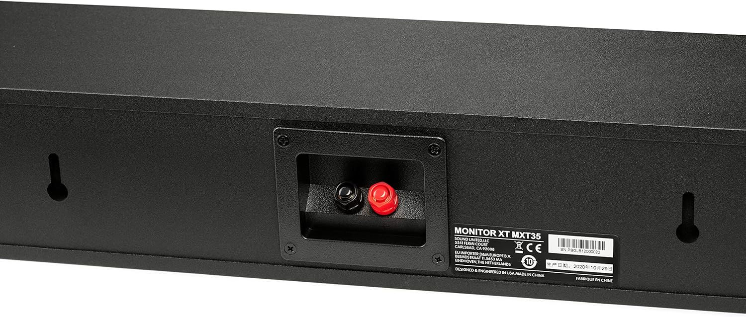Center Channel Speaker Slim Dolby Atmos DTS X Hi Res Home Audio