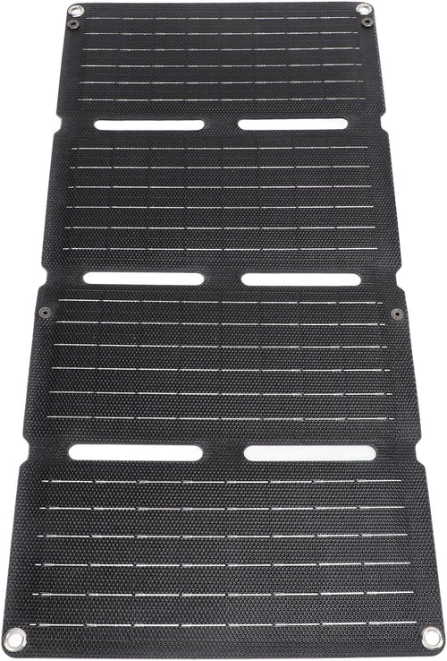80W Foldable Solar Panel Charger Dual USB 12V Fast Charge