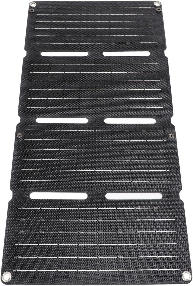 80W Foldable Solar Panel Charger Dual USB 12V Fast Charge