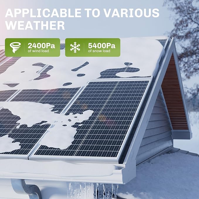 800W Advanced Solar Panel Set 8x100W Mono IP68 MC4