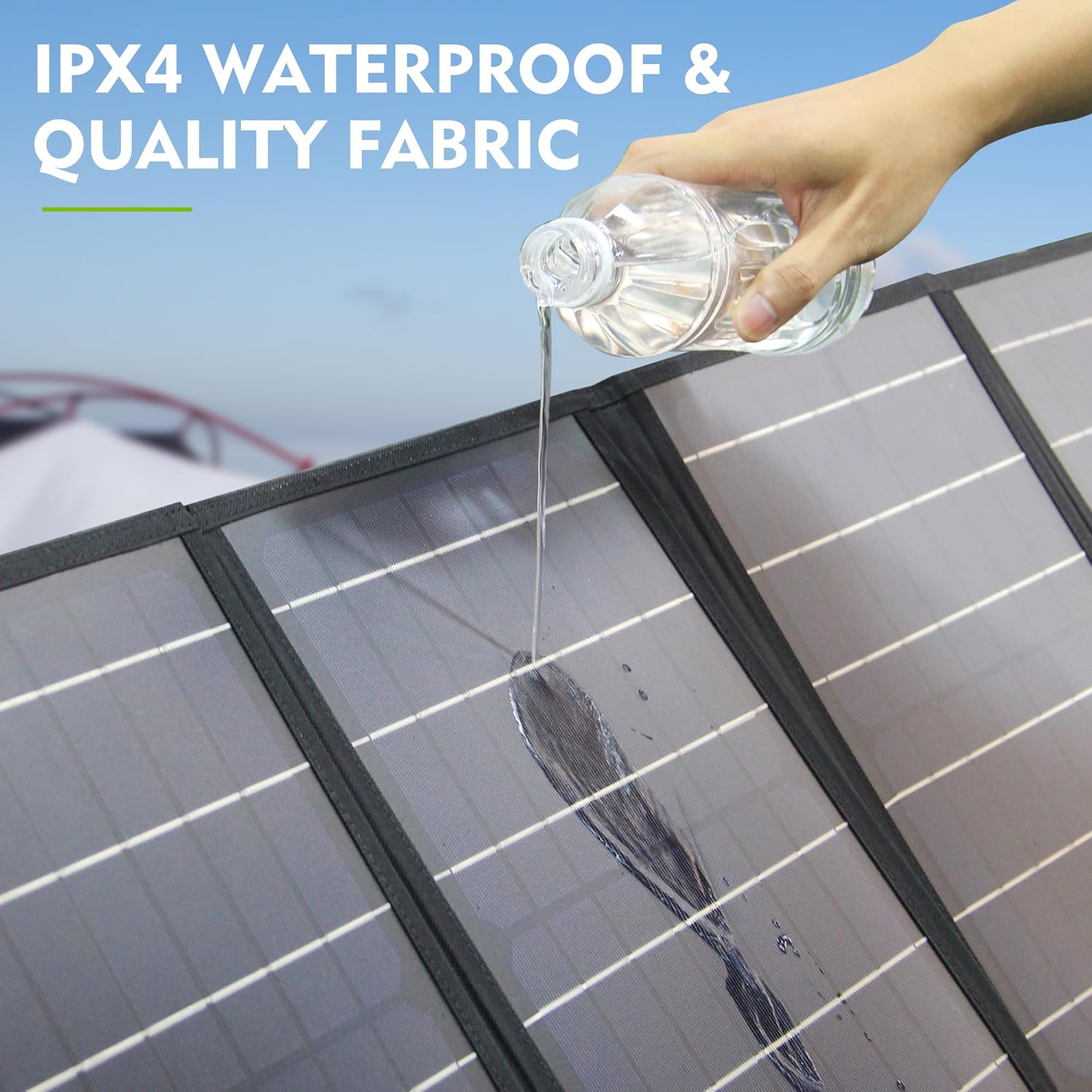 40W Foldable Solar Charger USB C DC Camping Power Station