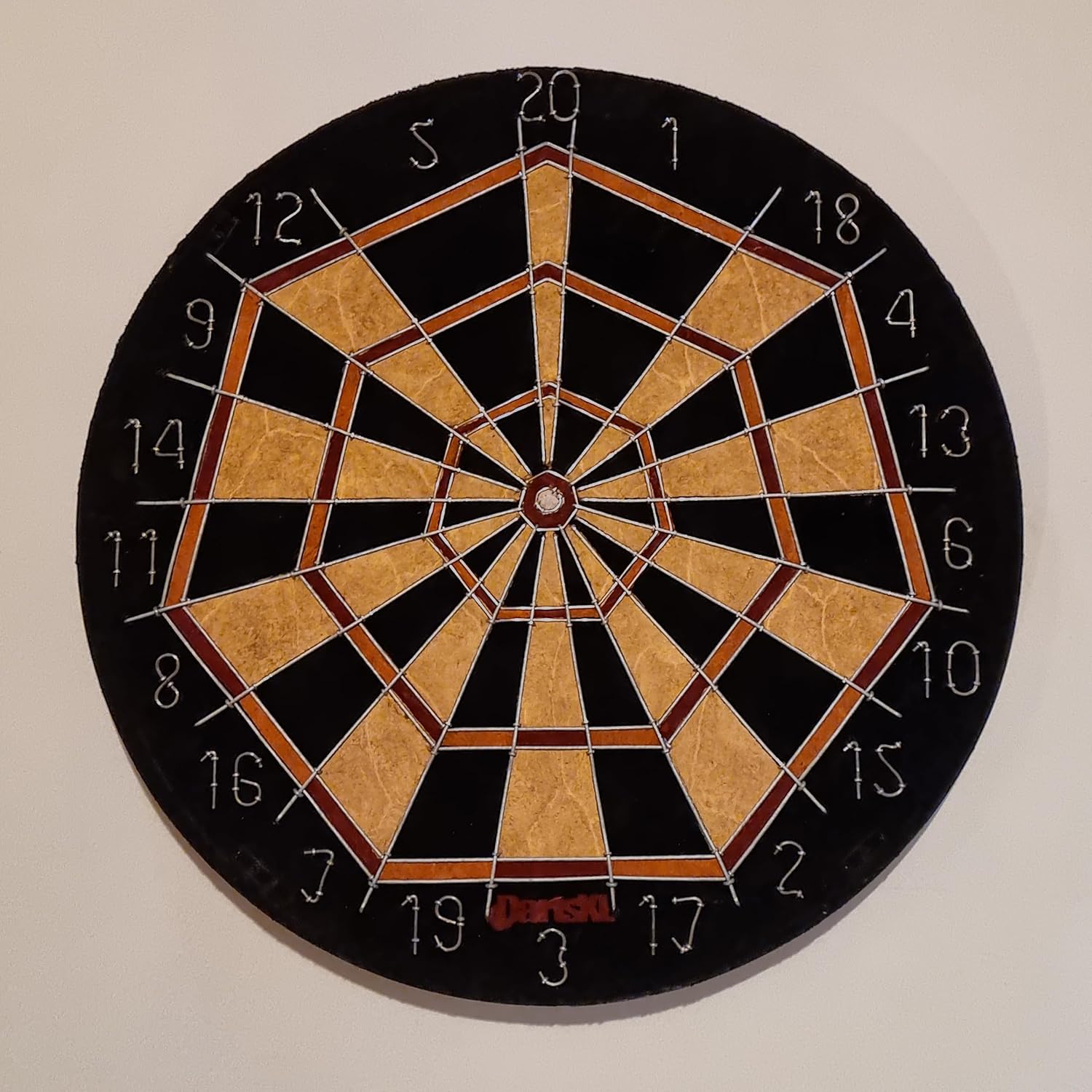 18in Quad Dartboard Sisal Heptaboard Pro Custom Wire Dividers