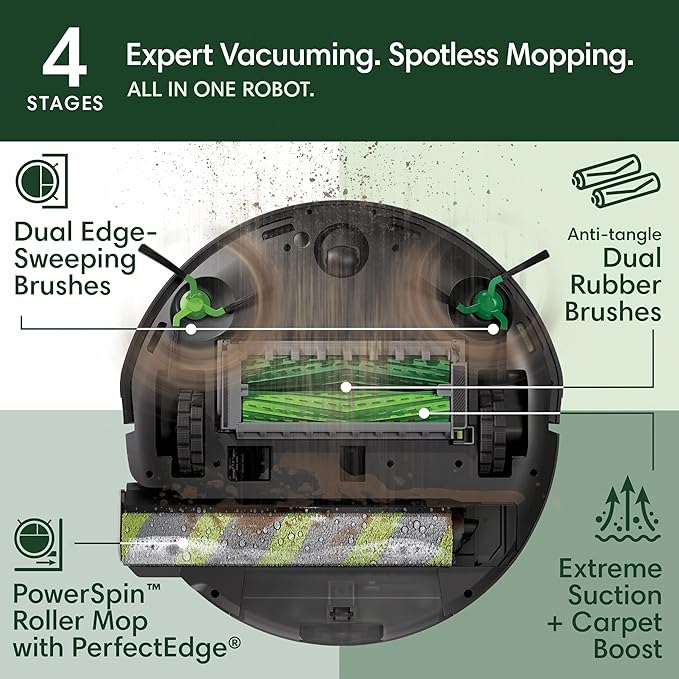 Robot Vacuum Mop Self Empty Auto Wash LiDAR AI Pet Hair Pro