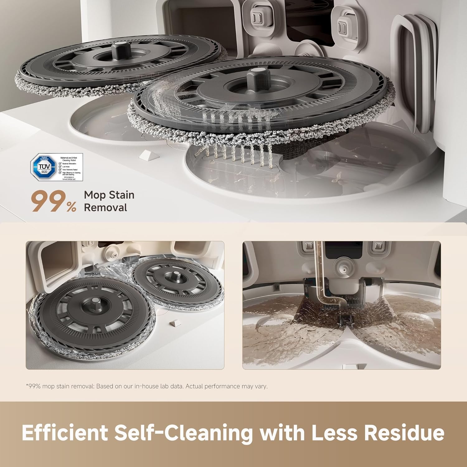 Robot Vacuum Mop 25000Pa Self Empty Auto Wash Dock LiDAR