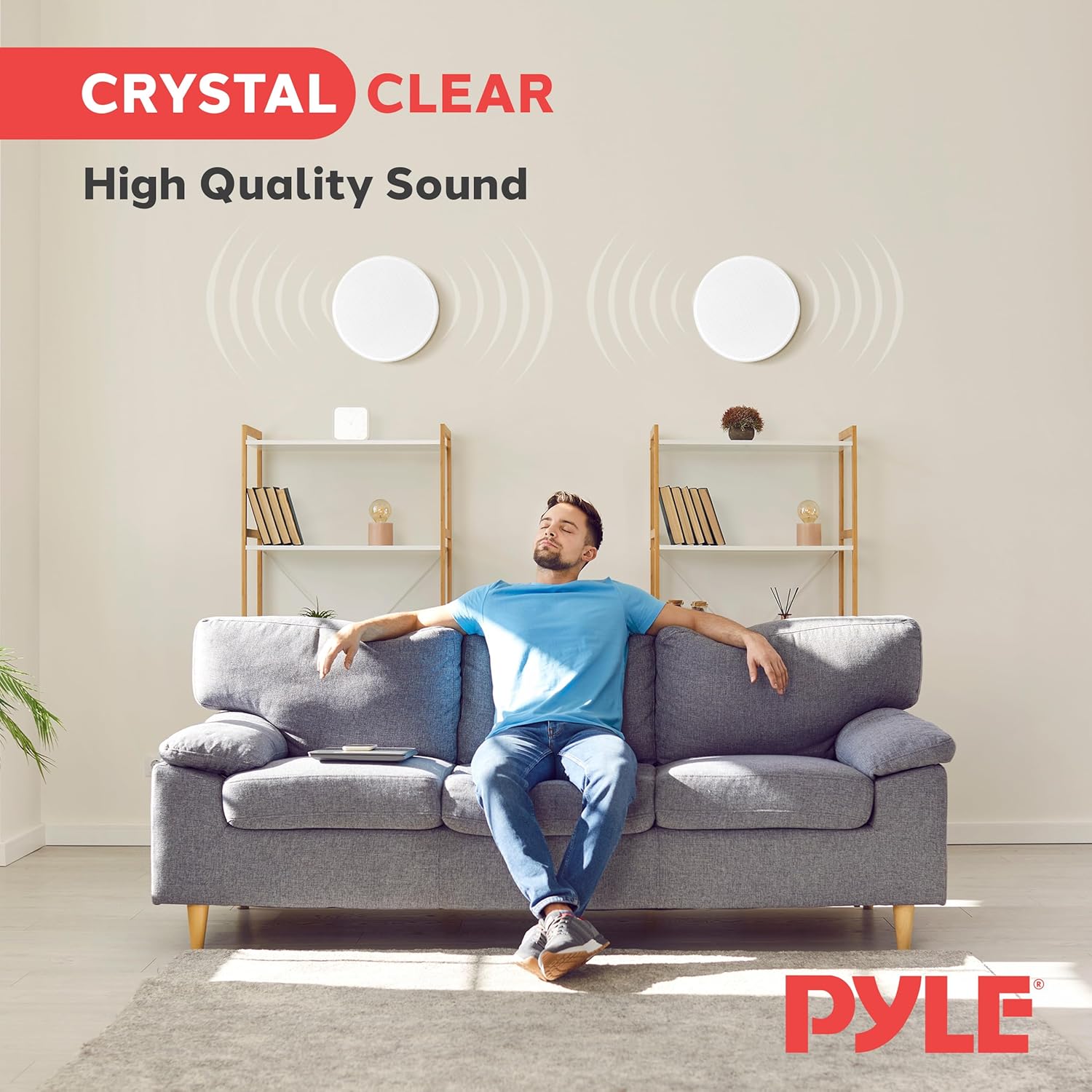 10 Inch In Ceiling Wall Speakers 300W Flush Mount Stereo Pair