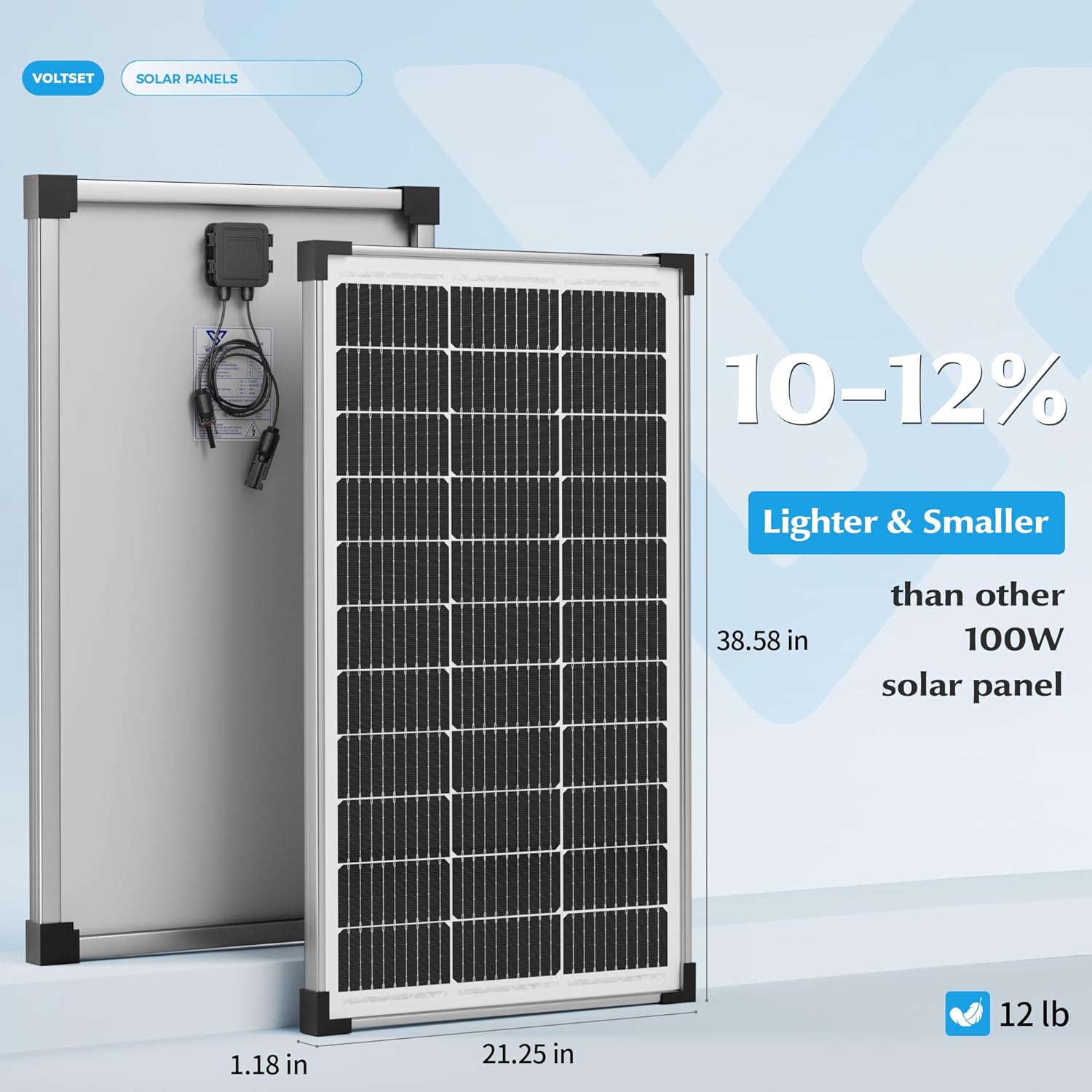 100W Solar Panel Kit 12V Battery Charger PWM RV Boat