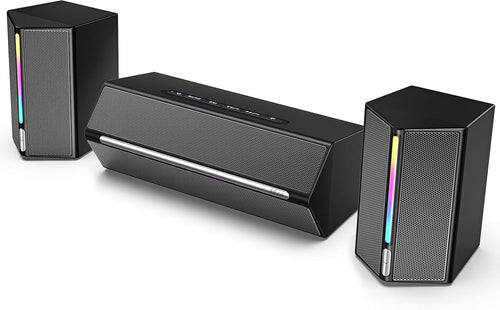 PC Speakers with Subwoofer RGB Gaming Soundbar Bluetooth
