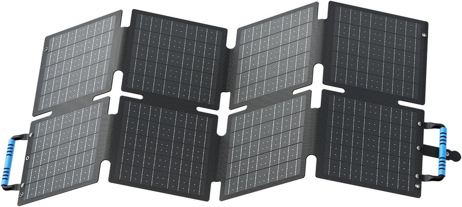 60W Foldable Solar Panel Charger USB-C USB-A Camping Travel
