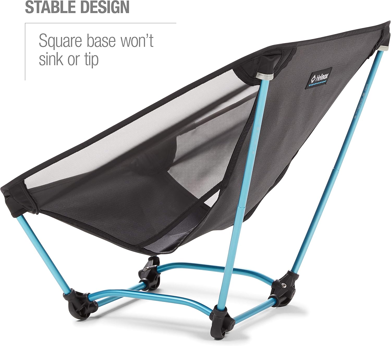 Ultralight Ground Camping Chair Portable Black
