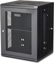 15U Wall Mount Network Cabinet 19in Lockable Rack
