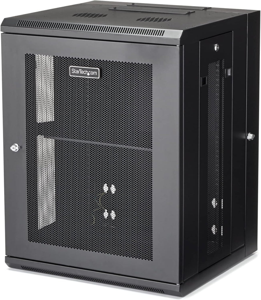 15U Wall Mount Network Cabinet 19in Lockable Rack