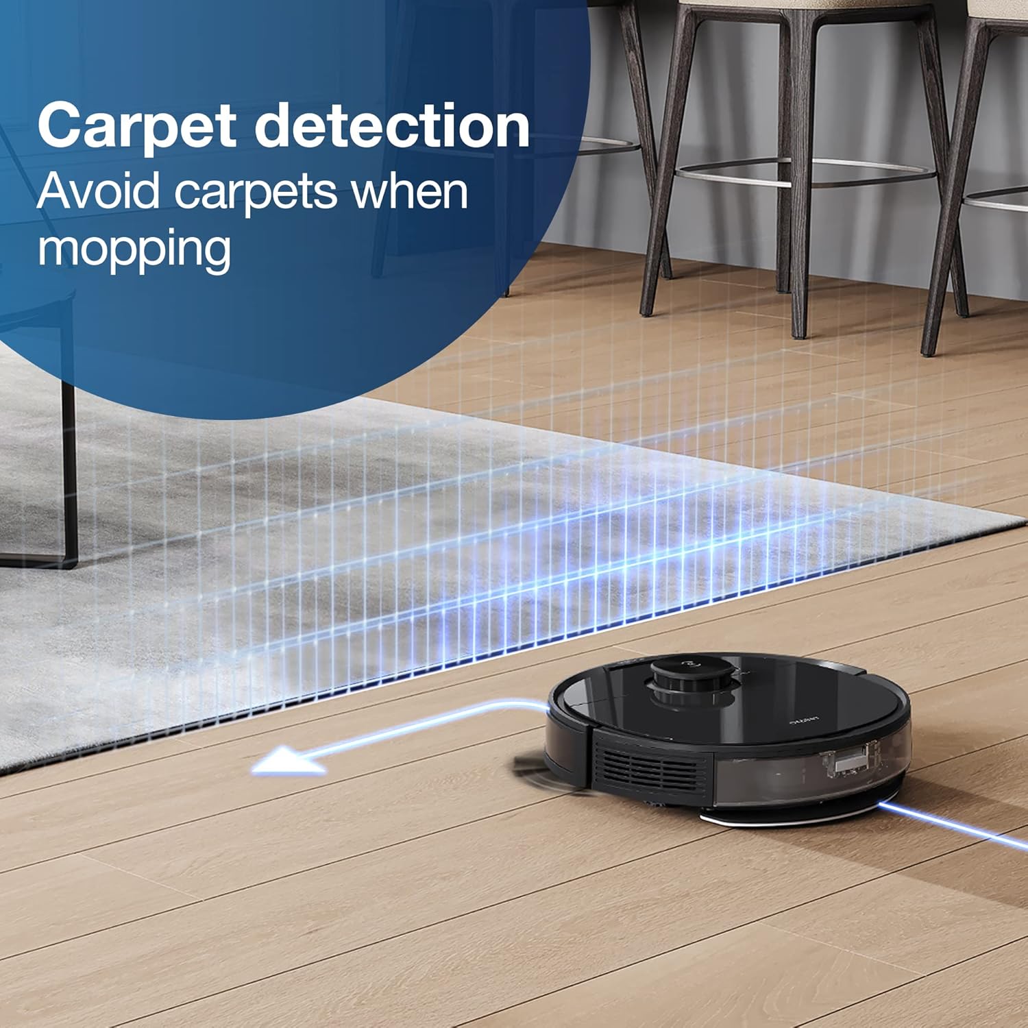 Robot Vacuum Mop 2600Pa LiDAR Mapping WiFi Smart Auto Clean
