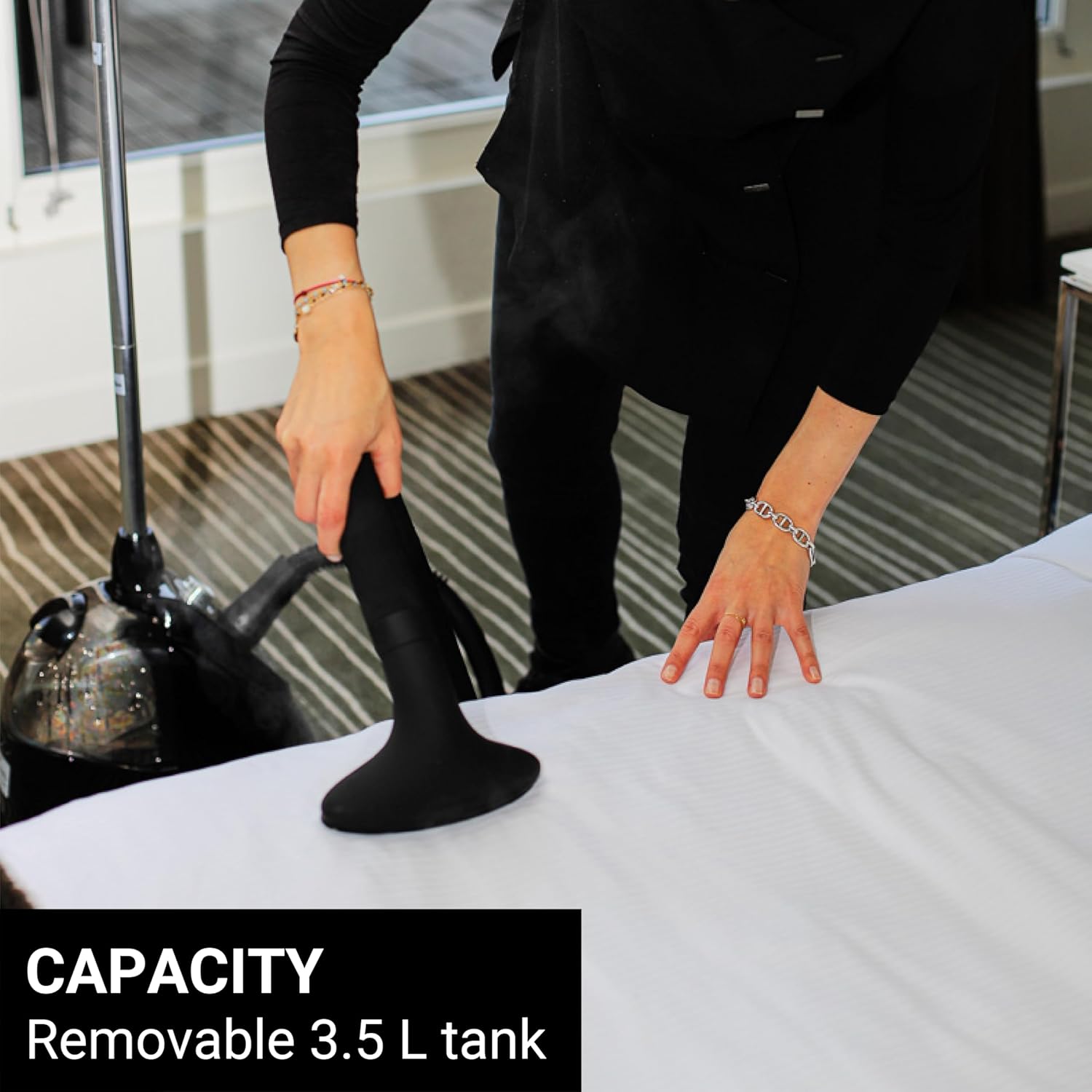 Upright Garment Steamer 2000W 42g Steam 2.5L Tank Mobile