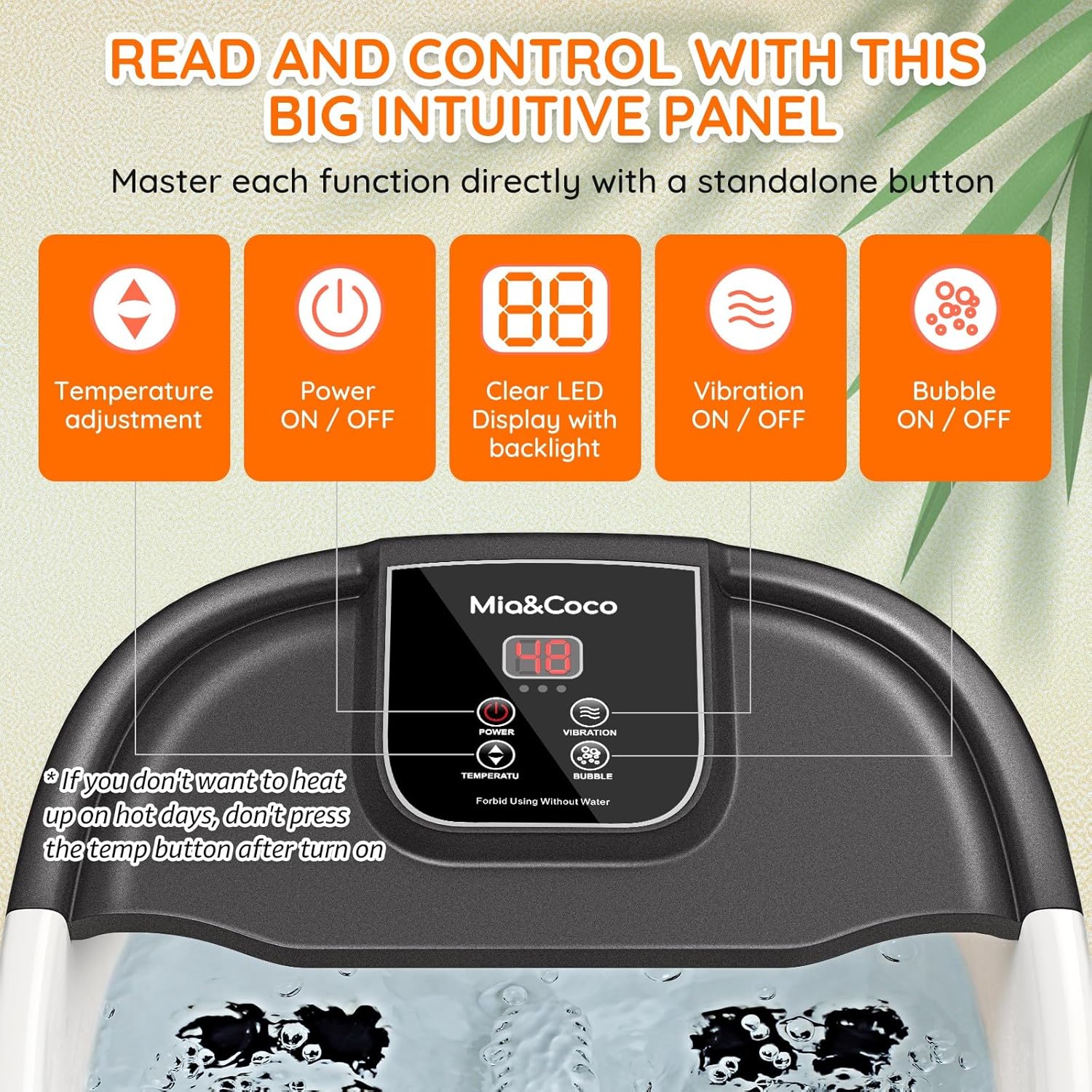 Electric Foot Spa Massager Heated Foot Bath Relaxation Soak
