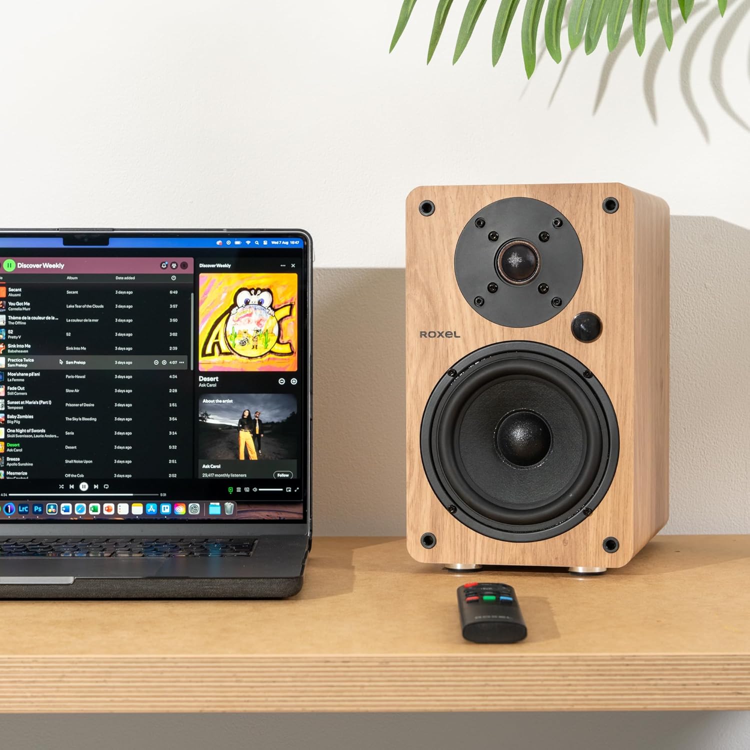 Active Bookshelf Speakers Bluetooth HDMI ARC 100W Stereo HiFi
