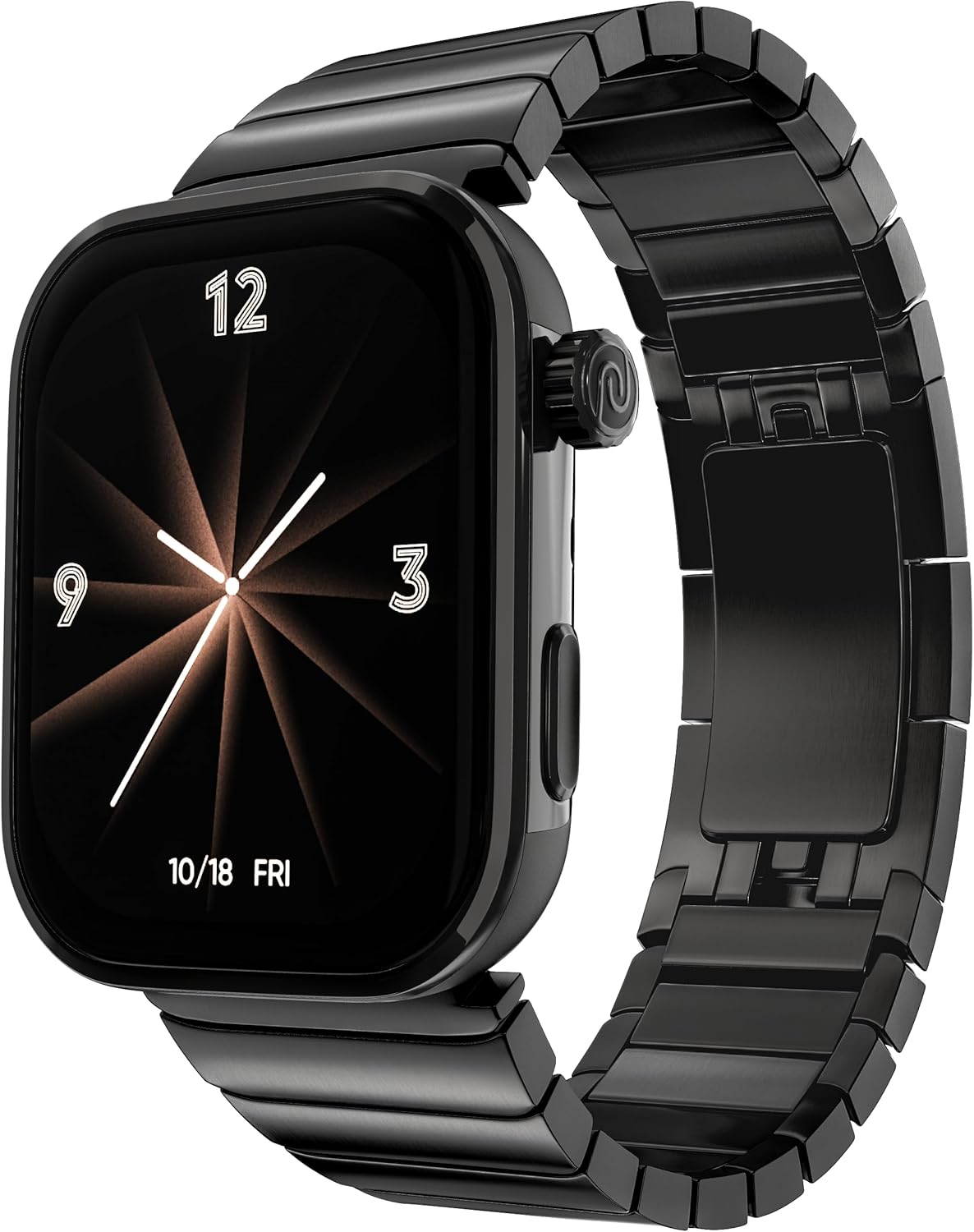 AI Smart Watch 1.96 AMOLED GPS Stainless Steel Black