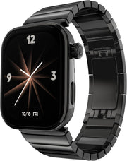 AI Smart Watch 1.96 AMOLED GPS Stainless Steel Black