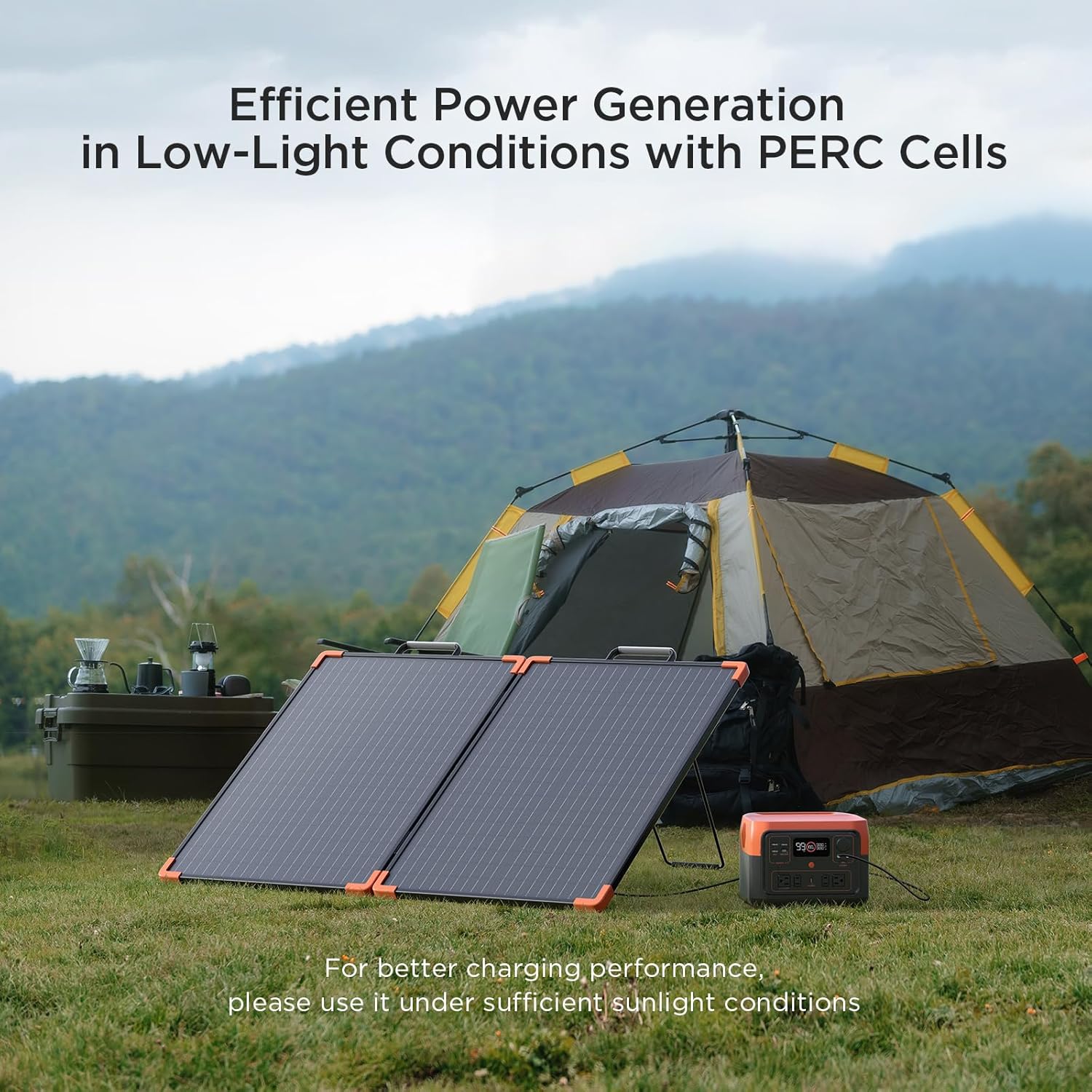 100W Foldable Solar Panel Kit 20A PWM IP68 RV Charger