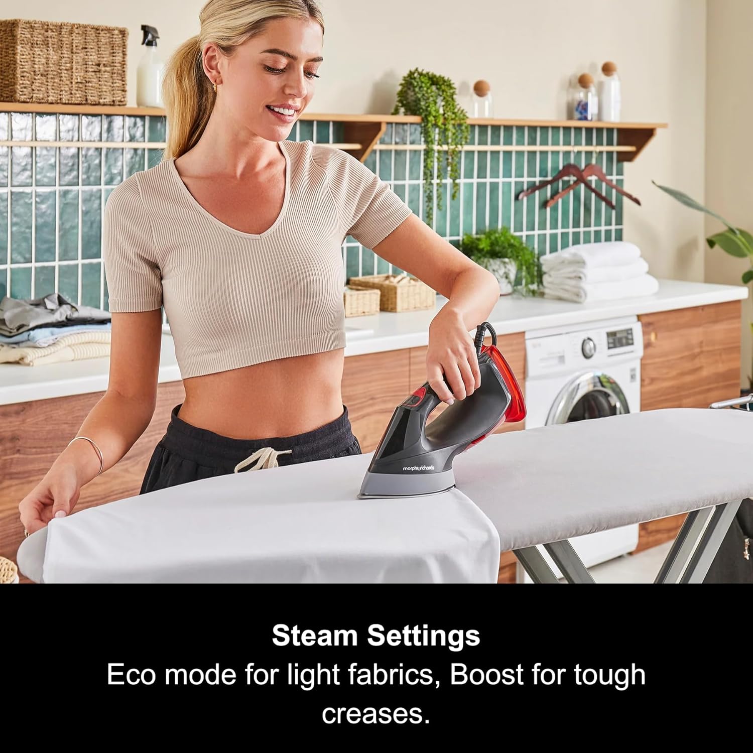 2in1 Garment Steamer Iron 1800W 35g Steam Ceramic Soleplate